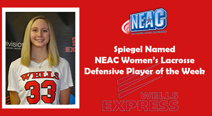 Spiegel Named NEAC Women’s Lacrosse Defensive Player of the Week