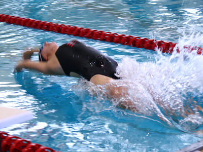 WOMEN'S SWIMMING TIED FOR FIRST AT NEAC CHAMPIONSHIP