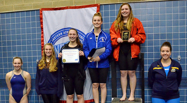 Women's Swimming Finishes Fourth At NEAC Championships