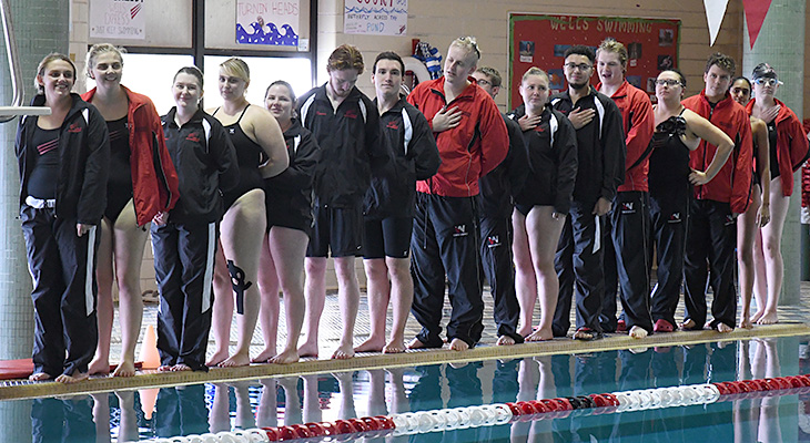 Wells Swimming Teams Set Sights On NEAC Championships