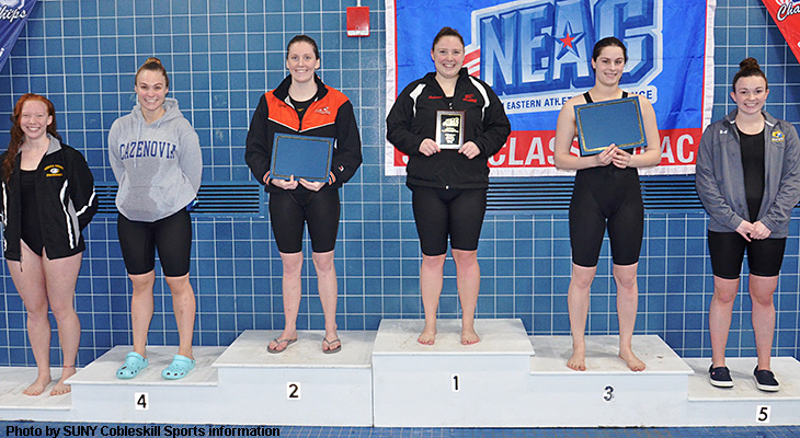 Schwend Wins 100 Fly Title At NEAC Championships