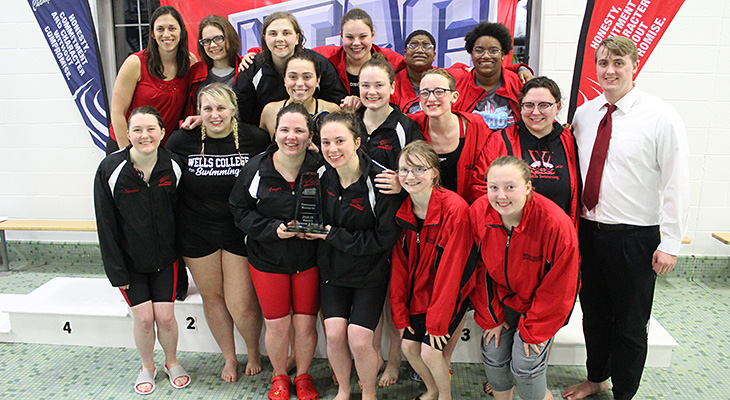 Second-Place Finish For Women's Swimming At NEAC Meet