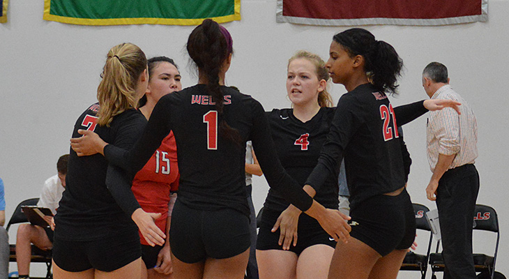 Two Convincing Wins For Wells Women's Volleyball